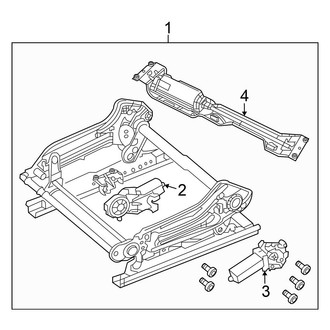 Chrysler OE - Seats & Tracks - Tracks & Components (FULL HYBRID EV-GAS (FHEV))