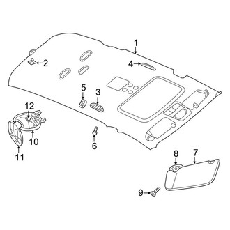 Chrysler OE - Roof - Interior Trim (FULL HYBRID EV-GAS (FHEV))