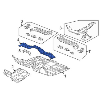 Chrysler OE - Front Right Floor Pan Crossmember