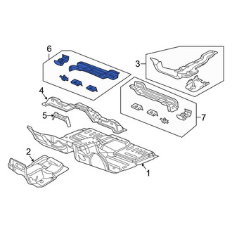 Chrysler OE - Front Right Floor Pan Crossmember