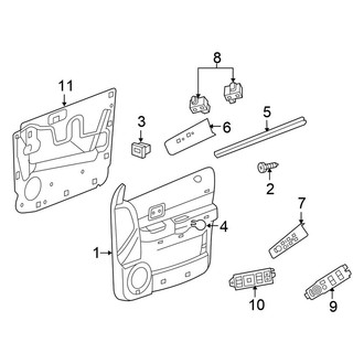 Chrysler OE - Front Door - Interior Trim (FULL HYBRID EV-GAS (FHEV))