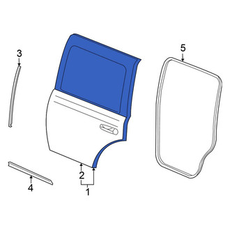 Chrysler OE - Rear Left Door Shell