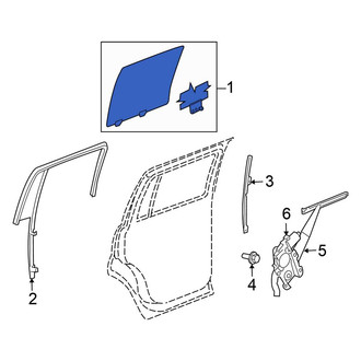 Chrysler OE - Left Side Panel Glass