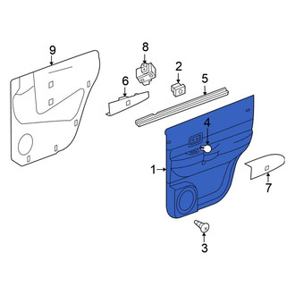 Chrysler OE - Rear Left Inner Door Interior Trim Panel
