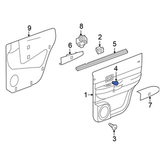 Chrysler OE - Rear Door Interior Trim Panel Cap