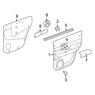 Chrysler OE - Rear Door - Interior Trim (FULL HYBRID EV-GAS (FHEV))