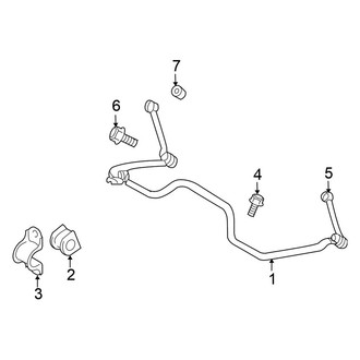 Chrysler OE - Rear Suspension - Stabilizer Bar & Components