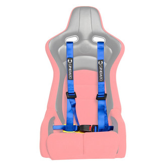 Cipher Auto® - 4-Point Buckle Latch Racing Harness Set, Blue