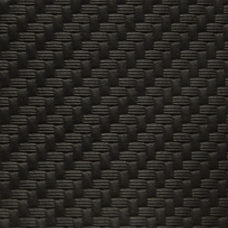 Cipher Auto® - 36" x 57" 2000 Series Carbon Fiber PVC Seat Upholstery Material, Black, Matte Finish
