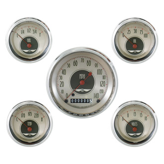 Classic Instruments® - All American Nickel Series Custom 5-Gauge Set