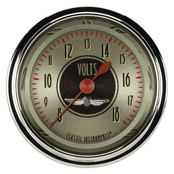 Classic Instruments® - All American Nickel Series 2-1/8" Voltmeter, 8-18 V