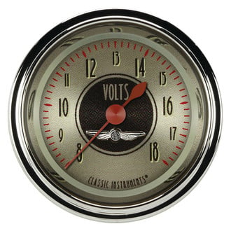 Classic Instruments® - All American Nickel Series Voltmeter, 8-18 V
