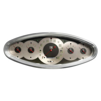 Classic Instruments® - All American Nickel Series Custom 5-Gauge Kit, 140 MPH, 240-33