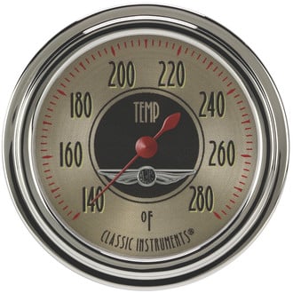 Classic Instruments® - All American Nickel Series Water Temperature Gauge