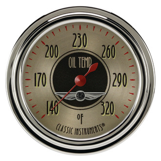 Classic Instruments® - All American Nickel Series 2-5/8" Oil Temperature Gauge