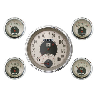 Classic Instruments® - All American Nickel Series 4-5/8" Custom 5-Gauge Set