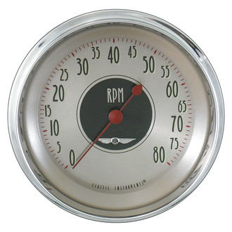 Classic Instruments® - All American Nickel Series 4-5/8" Tachometer, 8,000 RPM