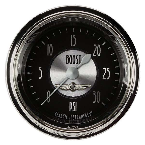 Classic Instruments® - All American Tradition Series 2-1/8" Boost Gauge, 30 psi