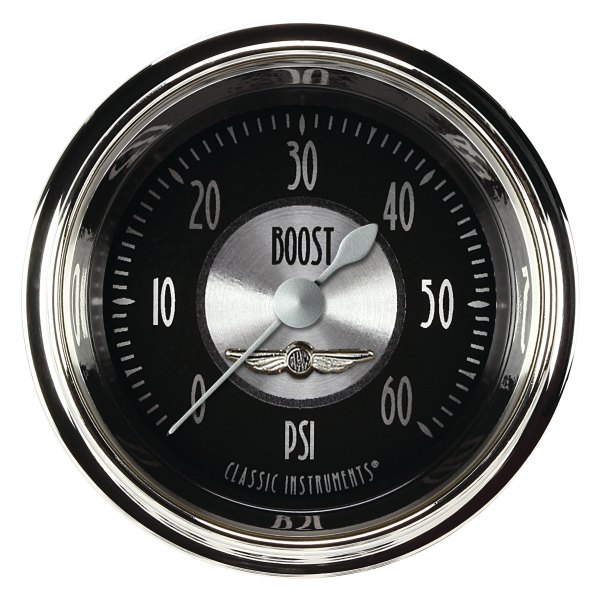 Classic Instruments® - All American Tradition Series 2-1/8" Boost Gauge, 60 psi