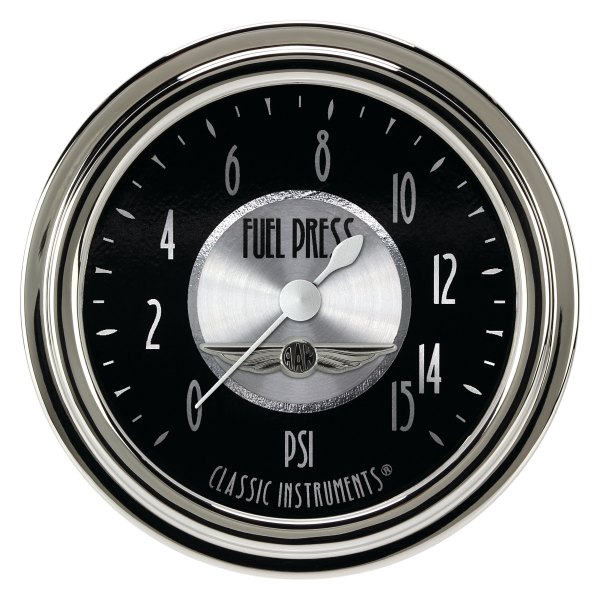 Classic Instruments® - All American Tradition Series 2-5/8" Fuel Pressure Gauge, 15 psi