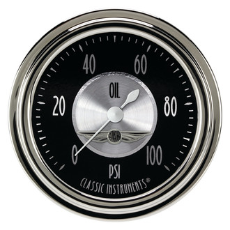Classic Instruments® - All American Tradition Series Oil Pressure Gauge, 100 psi