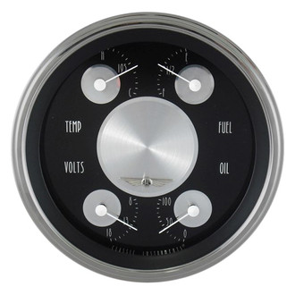 Classic Instruments® - All American Tradition Series 3-3/8" Quad Gauge, 0-90, 8-18 V
