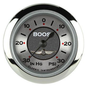Classic Instruments® - All American Series Boost/Vacuum Gauge, -30 in Hg +30 PSI