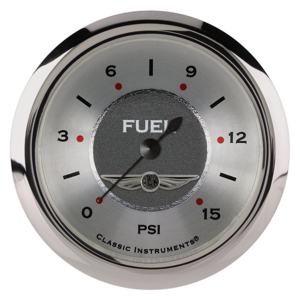 Classic Instruments® - All American Series 2-5/8" Fuel Pressure Gauge, 15 psi