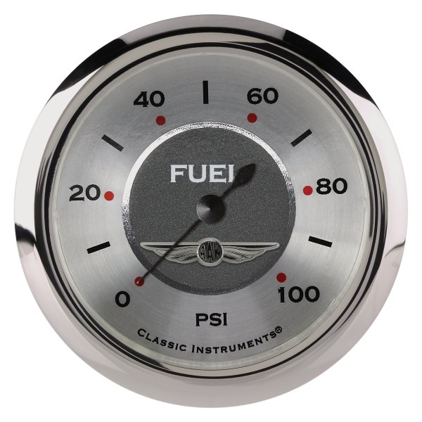 Classic Instruments® - All American Series 2-5/8" Fuel Pressure Gauge, 100 psi