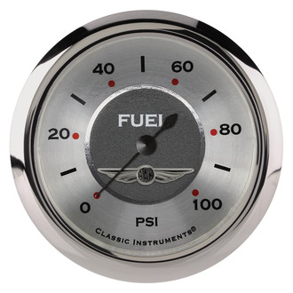 Classic Instruments® - All American Series 2-5/8" Fuel Pressure Gauge, 100 psi