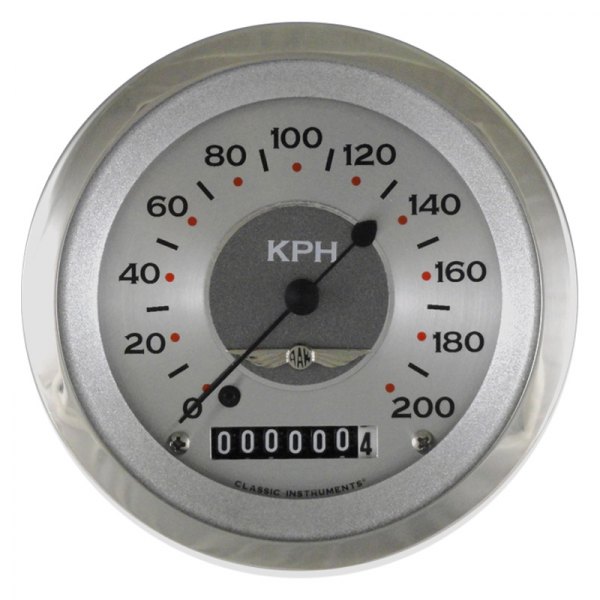 Classic Instruments® - All American Series 3-3/8" Speedometer, 200 KPH