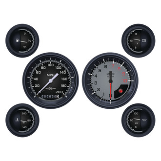 Classic Instruments® - AutoCross Series 3-3/8" Custom 6-Gauge Set