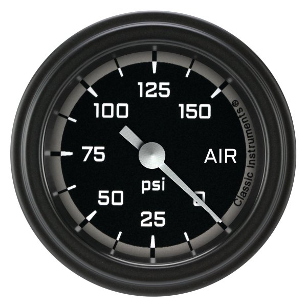 Classic Instruments® - AutoCross Gray Series 2-1/8" Air Pressure Gauge, 150 psi