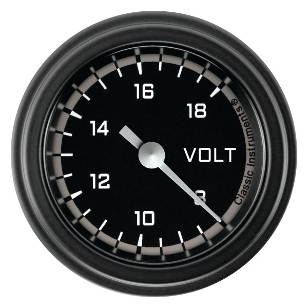 Classic Instruments® - AutoCross Gray Series 2-1/8" Voltmeter, 8-18 V