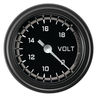 Classic Instruments® - AutoCross Series Voltmeter, 8-18 V