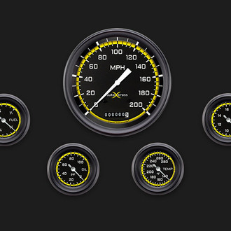 Classic Instruments® - AutoCross Series 4-5/8" Custom 5-Gauge Set