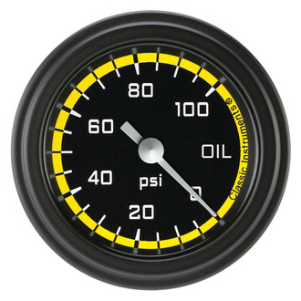 Classic Instruments® - AutoCross Series 2-1/8" Oil Pressure Gauge, 100 psi