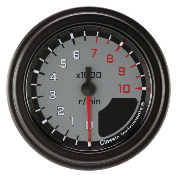 Classic Instruments® - AutoCross Gray Series 2-1/8" Tachometer, 8,000 RPM