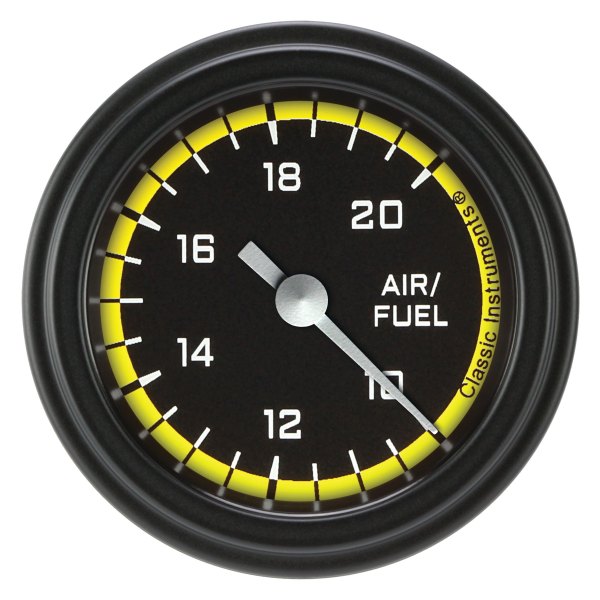 Classic Instruments® - AutoCross Yellow Series 2-1/8" Air/Fuel Ratio Gauge