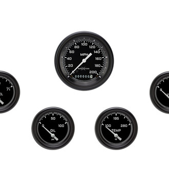 Classic Instruments® - AutoCross Series 3-3/8" Custom 5-Gauge Set
