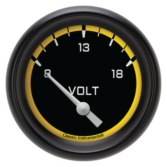 Classic Instruments® - AutoCross Series 2-5/8" Voltmeter, 8-18 V