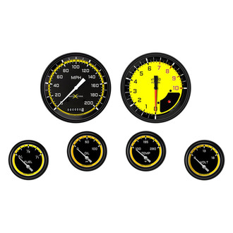 Classic Instruments® - AutoCross Series 4-5/8" Custom 6-Gauge Set