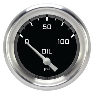 Classic Instruments® - AutoCross Series 2-5/8" Oil Pressure Gauge, 100 psi