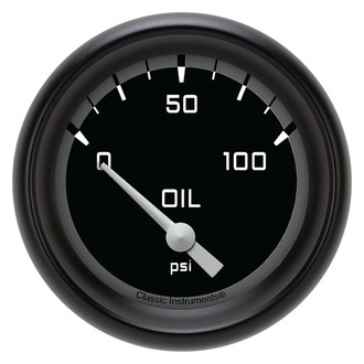 Classic Instruments® - AutoCross Series 2-5/8" Oil Pressure Gauge, 100 psi