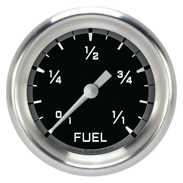 Classic Instruments® - AutoCross Gray Series 2-5/8" Fuel Level Gauge, Programmable