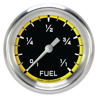 Classic Instruments® - AutoCross Series 2-5/8" Fuel Level Gauge, Programmable