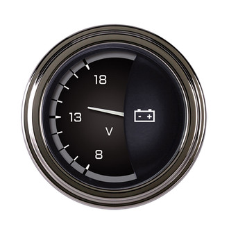 Classic Instruments® - AutoCross Series 2-1/8" Voltmeter, 8-18 V