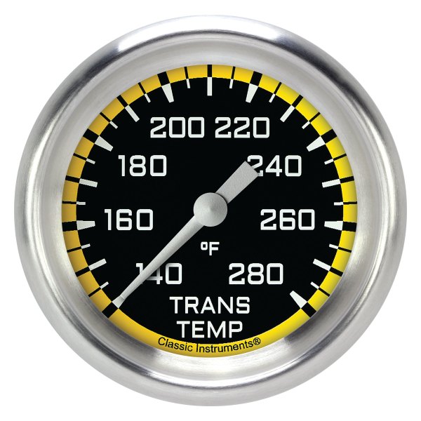 Classic Instruments® - AutoCross Yellow Series 2-5/8" Transmission Temperature Gauge