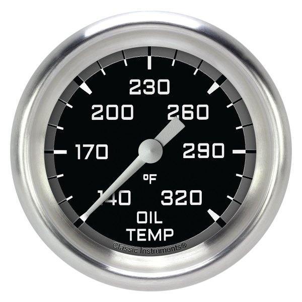 Classic Instruments® - AutoCross Gray Series 2-5/8" Oil Temperature Gauge