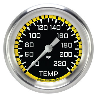 Classic Instruments® - AutoCross Series 2-5/8" Eliminator Temperature Gauge